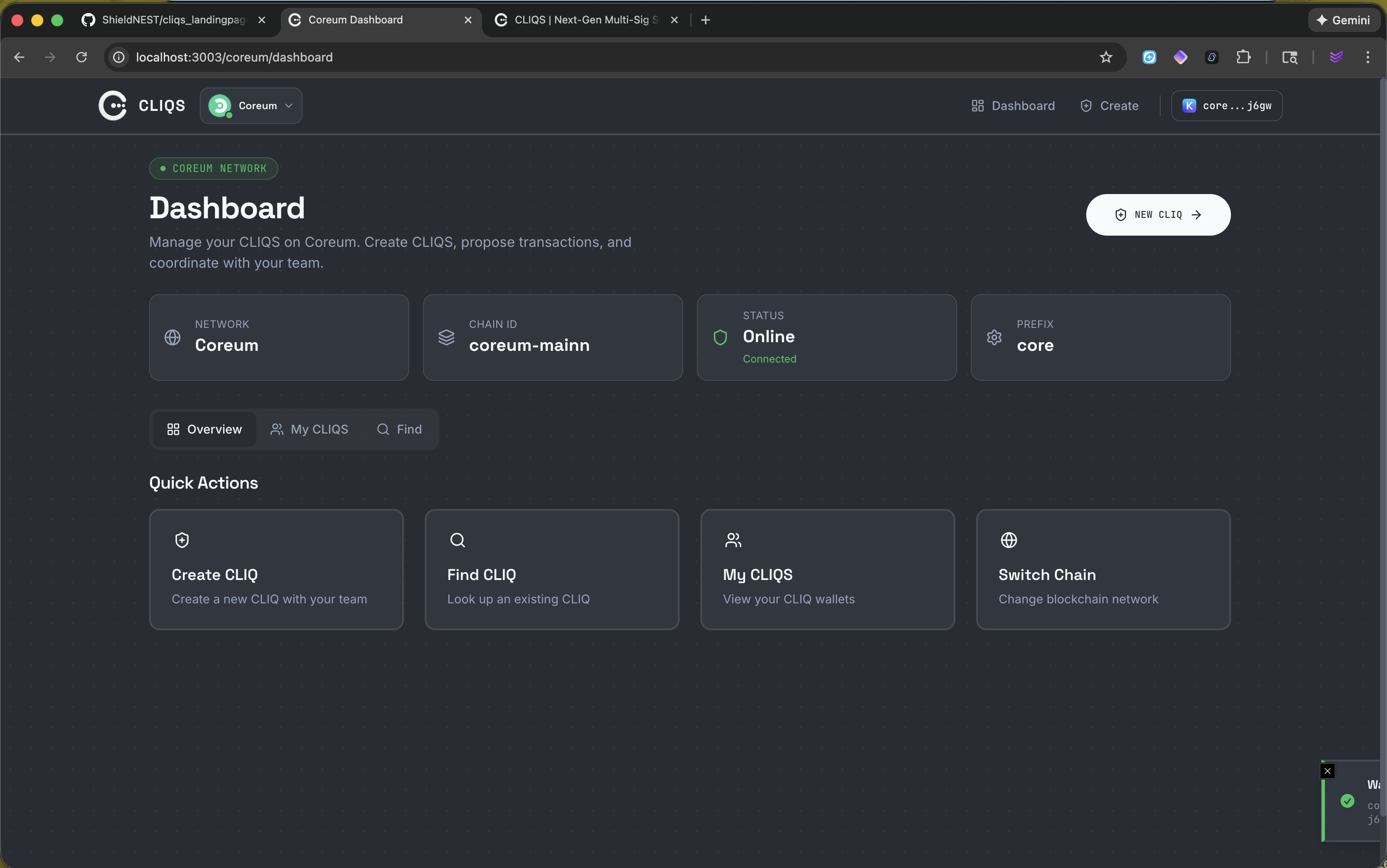 Dashboard Preview